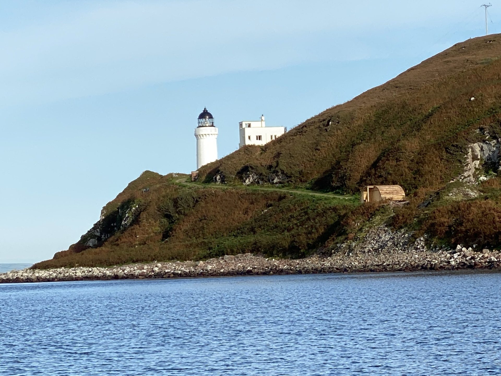 Minke Cabin seen from the sea